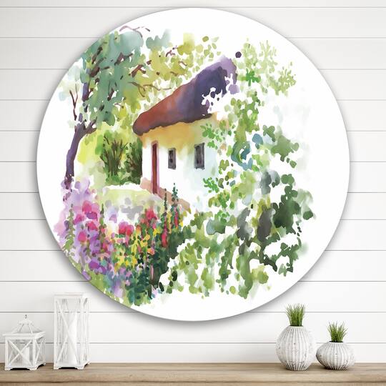 Designart - Rural Village On A Green Summer Day